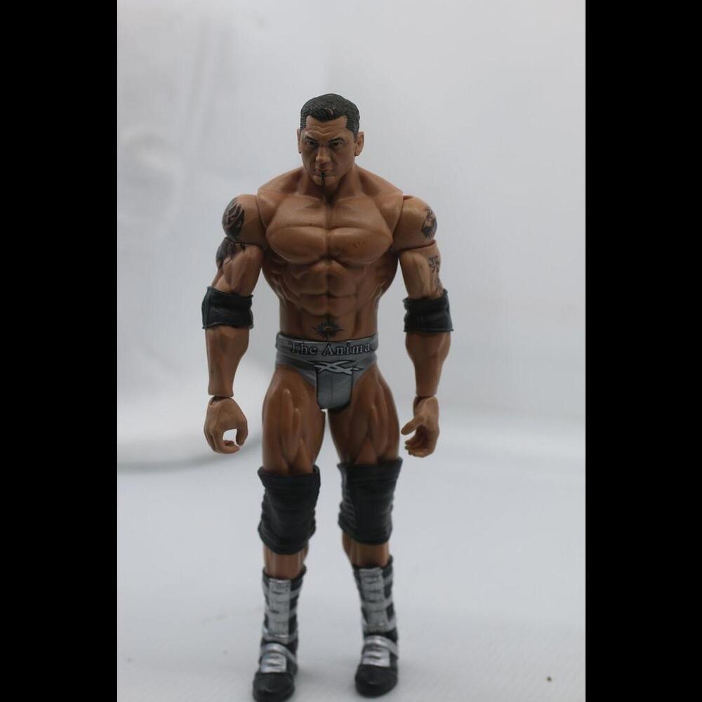 WWE Mattel Animal Dave Batista Basic Wrestling Figure Summerslam 3 Silver
